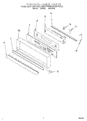 CONTROL PANEL, LITERATURE Diagram and Parts List for KEBS177BBL3  KitchenAid Wall Oven