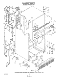 CABINET Diagram and Parts List for ET20GMXTF01  Whirlpool Refrigerator