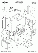 OVEN PARTS Diagram and Parts List for IBS330PVM00  Whirlpool Wall Oven