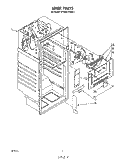 LINER Diagram and Parts List for ET16EK1PWR1  Whirlpool Refrigerator