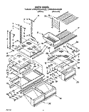 SHELF, LIT/OPTIONAL Diagram and Parts List for KTRS20MAWH00  KitchenAid Refrigerator