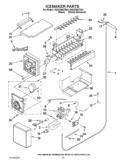 ICEMAKER PARTS Diagram and Parts List for KSSO36QTB04  KitchenAid Refrigerator