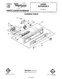 CONSOLE Diagram and Parts List for DU9000XR2  Whirlpool Dishwasher