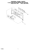 CONTROL PANEL Diagram and Parts List for GBS277PDS8  Whirlpool Wall Oven
