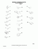 WIRING HARNESS PARTS Diagram and Parts List for 7MWT99840WW1  Whirlpool Washer
