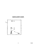 MISCELLANEOUS Diagram and Parts List for CA2452XWN0  Whirlpool Washer