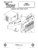 SECTION Diagram and Parts List for ALFH0820  Whirlpool Air Conditioner