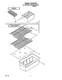 SHELF Diagram and Parts List for ET14JKXAG01  Whirlpool Refrigerator