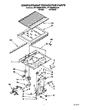 COMPARTMENT SEPARATOR Diagram and Parts List for RT18BMXAW01  Roper Refrigerator