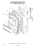 REFRIGERATOR DOOR , LIT/OPTIONAL Diagram and Parts List for ET18NKXWN00  Whirlpool Refrigerator
