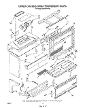 UPPER CHASSIS AND COMPONENT Diagram and Parts List for RM996PXVW2  Whirlpool Microwave Oven Combo