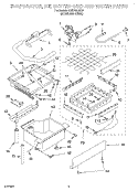 EVAPORATOR, ICE CUTTER GRID AND WATER Diagram and Parts List for KUIS185JSS0  KitchenAid Ice Maker