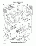 Part Location Diagram of W10121166 Whirlpool PIPE-EXHST