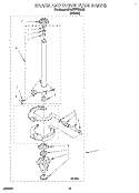 BRAKE AND DRIVE TUBE Diagram and Parts List for KAWE777BWH0  KitchenAid Washer