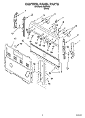 Part Location Diagram of 9756775 Whirlpool Panel, Console