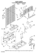 UNIT PARTS Diagram and Parts List for CTB1821VRW00  Whirlpool Refrigerator