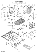 UNIT PARTS Diagram and Parts List for EC3JHAXRL13  Whirlpool Refrigerator