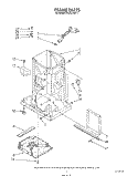FRAME Diagram and Parts List for 7KCCC150T1  KitchenAid Trash Compactor
