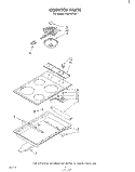 COOKTOP Diagram and Parts List for RS610PXK1  Whirlpool Range