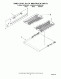 LOWER WASHARM AND STRAINER PARTS Diagram and Parts List for KUDE60FXBL0  KitchenAid Dishwasher