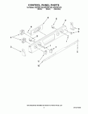 Part Location Diagram of W10176434 Whirlpool Control Panel - Stainless