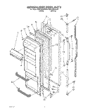 REFRIGERATOR DOOR Diagram and Parts List for KSRC22KXAL00  KitchenAid Refrigerator