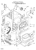 CABINET Diagram and Parts List for LGR7848DQ1  Whirlpool Dryer