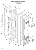 FREEZER DOOR Diagram and Parts List for KSSC42QKS00  KitchenAid Refrigerator