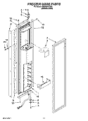 FREEZER DOOR PARTS Diagram and Parts List for KSSP48QTS00  KitchenAid Refrigerator