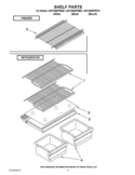 SHELF PARTS Diagram and Parts List for W4TXNWFWB01  Whirlpool Refrigerator