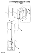 POWERSCREW AND RAM PARTS Diagram and Parts List for KFCK03ITWH0  KitchenAid Trash Compactor