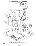 MAGNETRON AND AIR FLOW Diagram and Parts List for MW8750XP0  Whirlpool Microwave