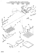 LOWER UNIT AND TUBE Diagram and Parts List for KBRS36MHX01  KitchenAid Refrigerator