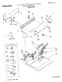 TOP AND CONSOLE, LIT/OPTIONAL Diagram and Parts List for TGDX640JQ1  Estate Dryer