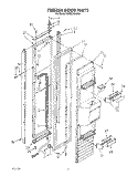 FREEZER DOOR Diagram and Parts List for KSSS36DAW01  KitchenAid Refrigerator