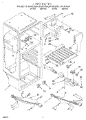 LINER, LIT/OPTIONAL Diagram and Parts List for RT14ZKYFW01  Roper Refrigerator