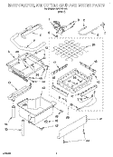 EVAPORATOR, ICE CUTTER GRID AND WATER Diagram and Parts List for O54CAE1610  Whirlpool Ice Maker