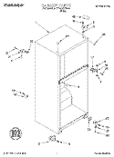 CABINET Diagram and Parts List for TT14DKXEW11  Estate Refrigerator