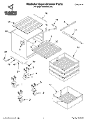 Modular Gear Drawer Parts - OPTIONAL PARTS (NOT IN Diagram and Parts List for GAMGD027LG0  Whirlpool Cabinet