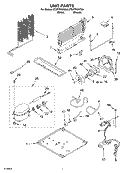 UNIT PARTS Diagram and Parts List for ET8FTKXKQ04  Whirlpool Refrigerator