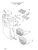 FREEZER LINER Diagram and Parts List for 7GD25DFXFW02  Whirlpool Refrigerator