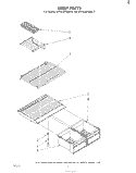 SHELF Diagram and Parts List for ET16JK1MWR3  Whirlpool Refrigerator