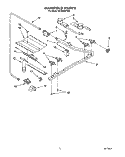 MANIFOLD Diagram and Parts List for SF302BEYQ0  Whirlpool Range