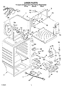 LINER PARTS Diagram and Parts List for ET8CHKXKT03  Whirlpool Refrigerator
