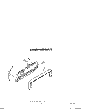 BACKGUARD Diagram and Parts List for SF3000EWW1  Whirlpool Range