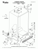 CABINET PARTS Diagram and Parts List for ED5KVEXVQ04  Whirlpool Refrigerator