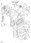 SECTION Diagram and Parts List for KEYE678BAL1  KitchenAid Dryer