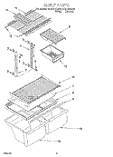 SHELF, LIT/OPTIONAL Diagram and Parts List for RT21DKXGW01  Roper Refrigerator