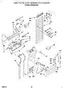 AIR FLOW AND RESERVOIR Diagram and Parts List for KSSS48DAW03  KitchenAid Refrigerator