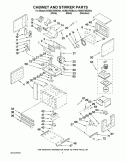 CABINET AND STIRRER PARTS Diagram and Parts List for KEMS378SBL04  KitchenAid Microwave Oven Combo